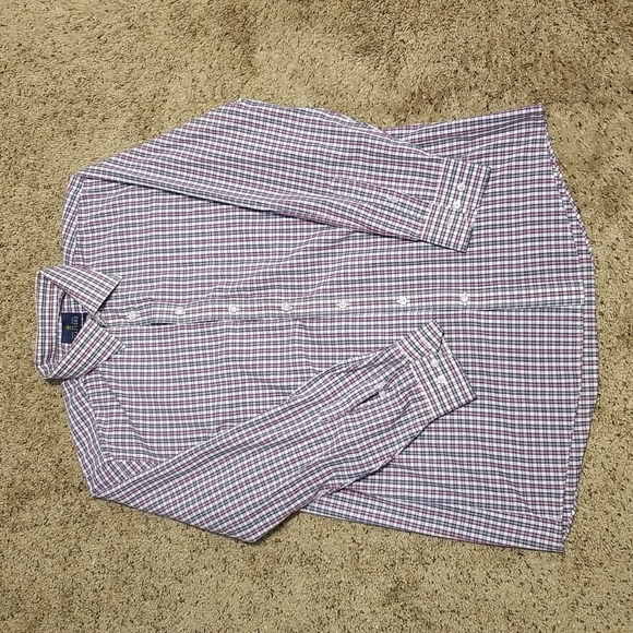 Stafford Travel Fit Dress Shirt Size 